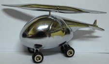 MODELLINO ELICOTTERO METALLO CROMATO