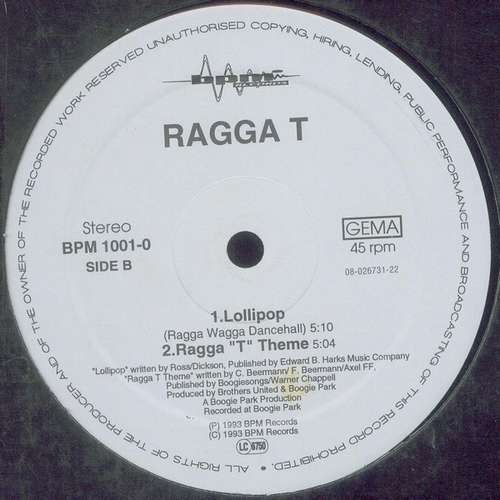 Ragga lollipop 12 vinyl - ragga,