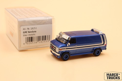 Brekina gmc vandura blu n - brekina, vandura,
