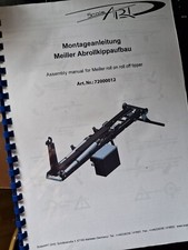 ScaleArt Germany istruzioni di montaggio cartacee e schema ribaltabile Meiller Ro-Ro