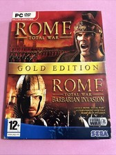 GIOCO VIDEOGIOCO PC Rome Total War Gold Edition Barbarian Invasion Completo Ita