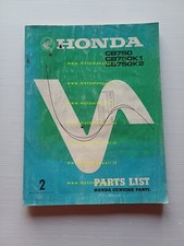 Honda CB 750 Four K0 - K1 - K2 1975 catalogo ricambi originale Spare Part List