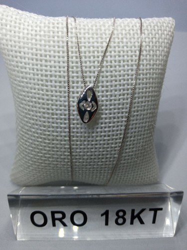 Collana oro bianco - 750, 18