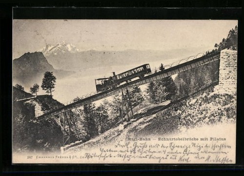 Ferrovia rigi sul ponte - sul, del