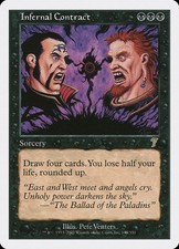 MTG Infernal Contract 7ED