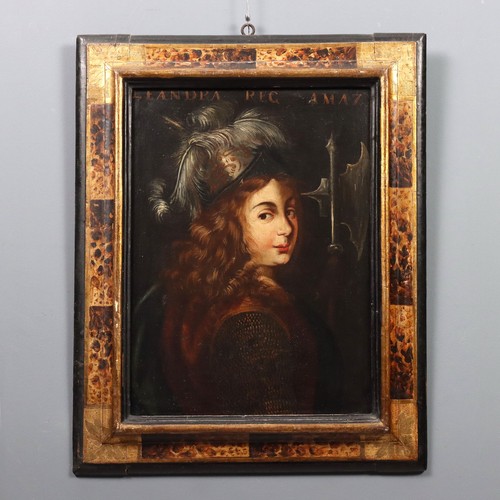 Dipinto antico leandra - leandra, regina