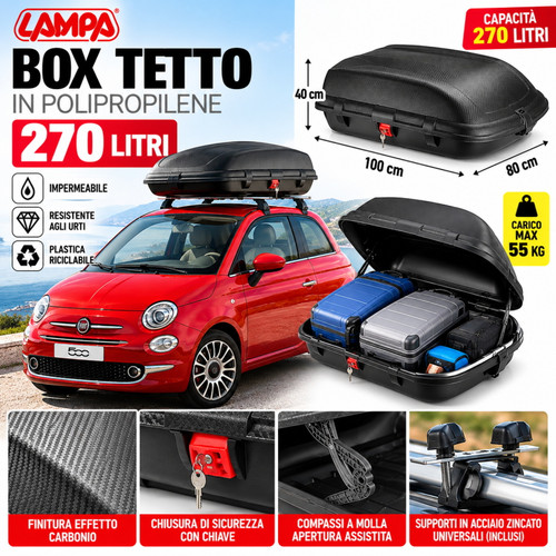 Box tetto auto - tetto, 270