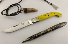 Coltello zuavo cm 19 giallo super HRC  Coltellerie Paolucci  Italy knife couteau