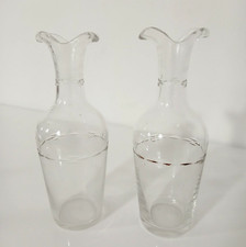 Coppia Caraffe Vetro Vintage