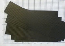 LASTRA DI CARBONIO 30x14.5cm spessore 0.48mm x PACCO LAMELLARE