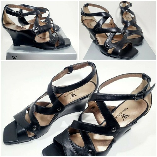 Sandali donna neri con zeppa - , e