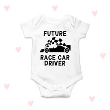 Baby Race Car Baby Grow Racing Driver Clothes Baby Boys Girls Gifts Baby Shower