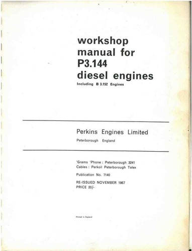 Perkins motore diesel - , &
