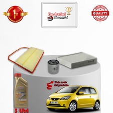 KIT TAGLIANDO 3 FILTRI E OLIO SEAT MII 1.0 44KW 60CV 2013 ->