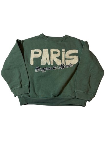 Felpa zara paris - felpa, verde