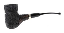 Pipa Ser Jacopo dalla Gemma R1 A rusticata scura shape freehand vera in argento