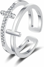 Anello croce argento 925 - anello,