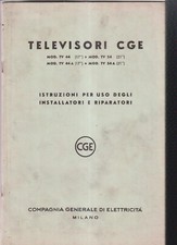 TELEVISORE CGE ISTRUZIONI AD