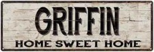 GRIFFIN Insegna Rustica Casa Dolce Casa Regalo Decorazione Metallo 106180084114