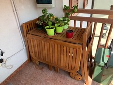 tavolo a ribalta 90 (larghezza) x 75 (altezza) x 50 (chiuso) 150 (aperto)  