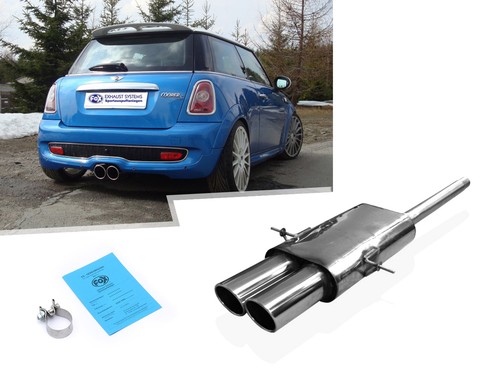 Scarico sportivo centrale - scarico, mini