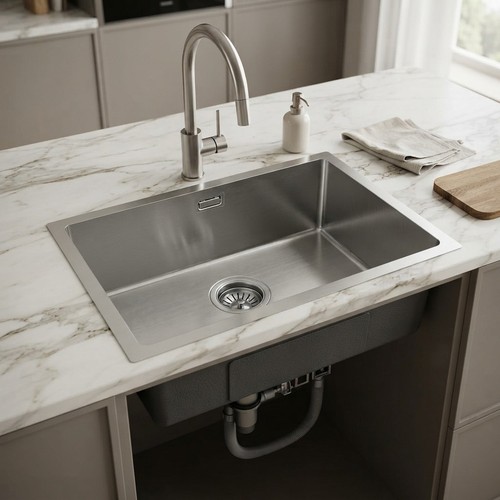 Lavello cucina singolo 50x45cm - cucina,