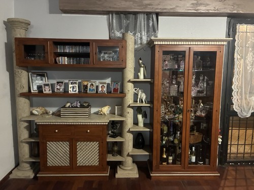 Libreria vetrina in legno - vetrina,