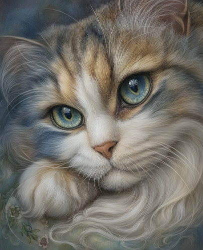 Primo piano gatto - , calico