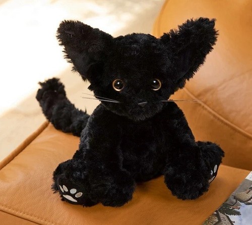 Peluche gatto gattino nero