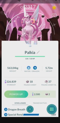 Pokemon shiny palkia - palkia, origin
