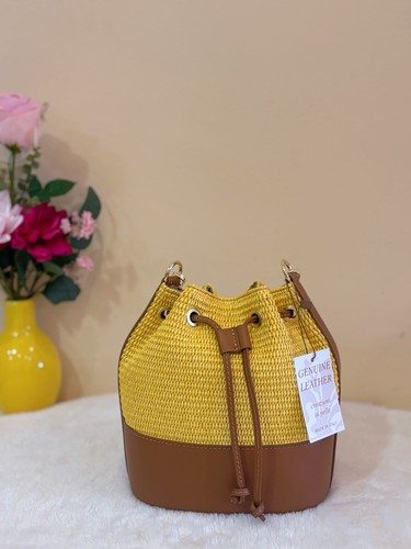 Borsa secchiello donna - donna, paglia