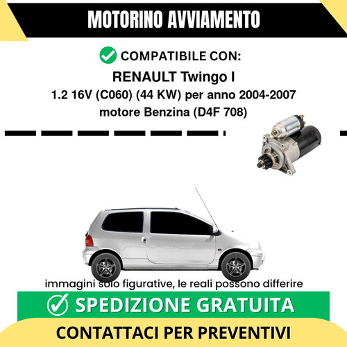 Motorino avviamento renault - motorino,