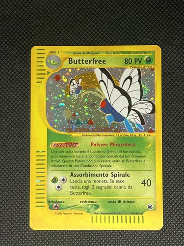 Carta pokémon butterfree - carta,