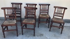 Sei Sedie Epoca 800. In Noce