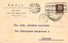 13-25C) TESTATINA MILANO S.A.C.I.L VIA UGO BASSI COSTRUZIONI IMPIANTI LUCERNARI