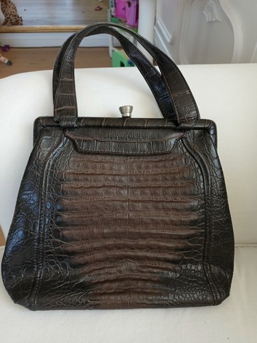 Borsa coccodrillo vintage anni