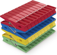 Mollette per Bucato in Plastica Riciclata, Confezione Da 40, Multicolore. Ecolog
