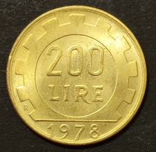200 LIRE 1978 1979 1980 1981