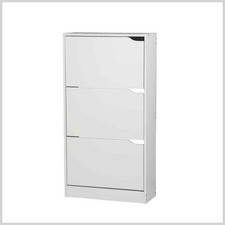 SCARPIERA IN LEGNO BIANCO CON