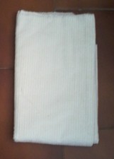 TESSUTO STOFFA IN VELLUTO A COSTE - COLORE BIANCO