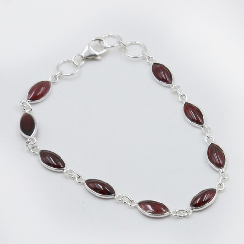 Bracciale granato argento 925 - argento,