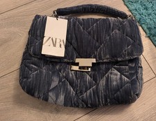 ZARA Borsa a tracolla in denim