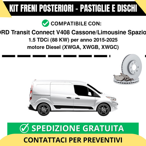 Kit freni posteriori per - freni,
