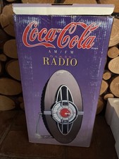 Rara radio AM/FM Coca Cola in vetro colorato nuova con scatola
