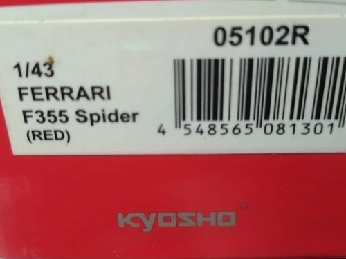 Kyosho ferrari f355 - 1/43,