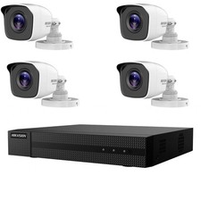 KIT VIDEOSORVEGLIANZA IP POE 2 MP 4 TELECAMERE HIKVISION