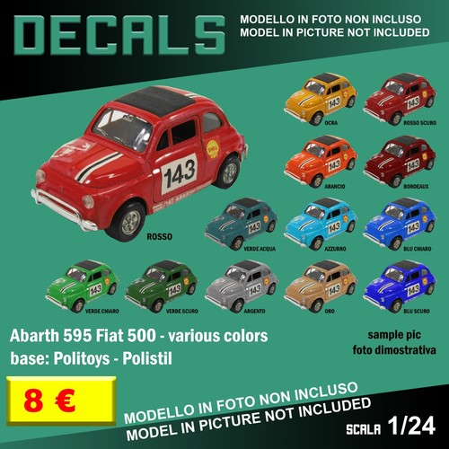 Decals repro abarth 595 - decals,