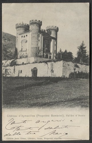 Cartolina della valle aosta - valle, d'aosta