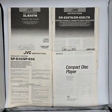 Lotto Manuali Hi-Fi JVC e Sony