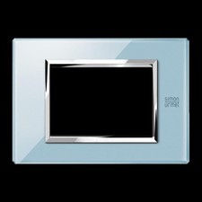 Placca in Vetro Azzurro Cielo